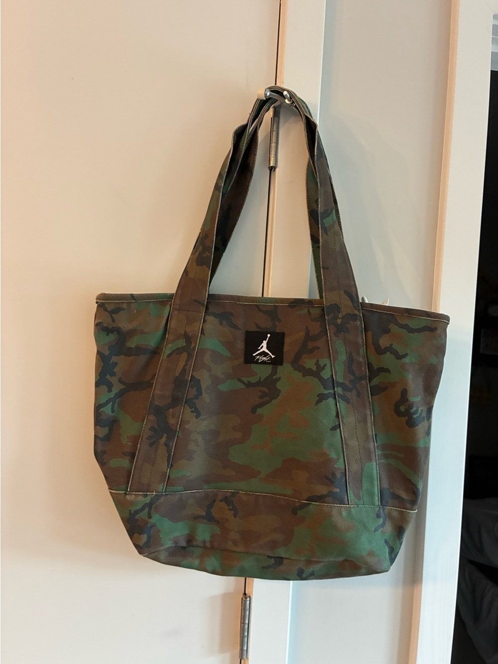 Jordan Camo Duffel Tote - Green and Brown
